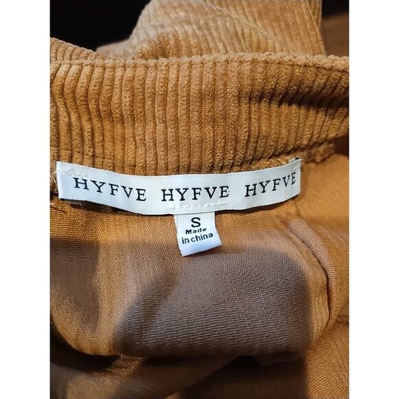 Corduroy tiered layered Fall belted Western Size small Short Skirt Tan Brown - Picture 4 of 5